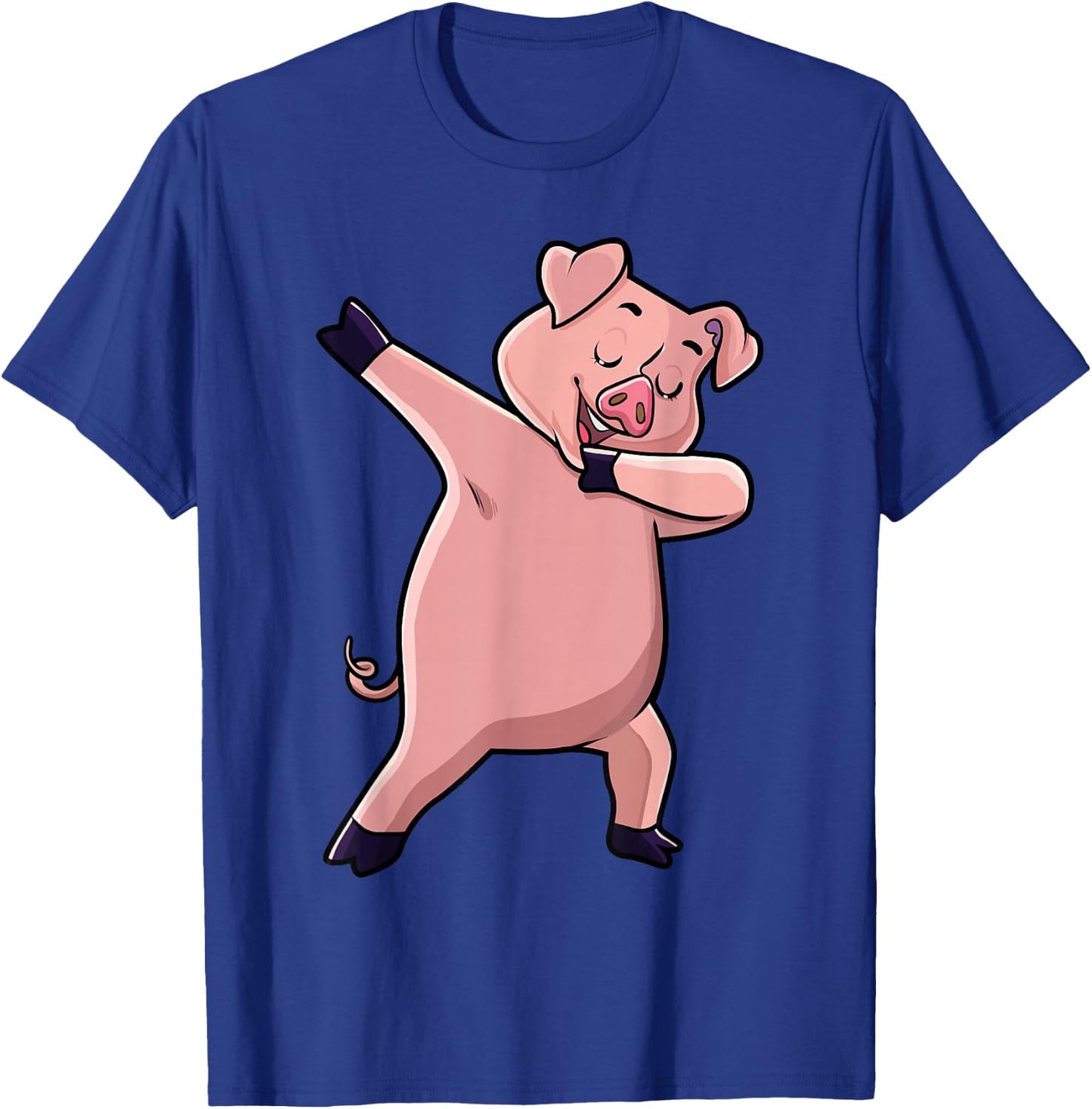 Dabbing Pig Farm Animal Lover Farmer Men Women Kids T-Shirt - T-Shirt | Royal
