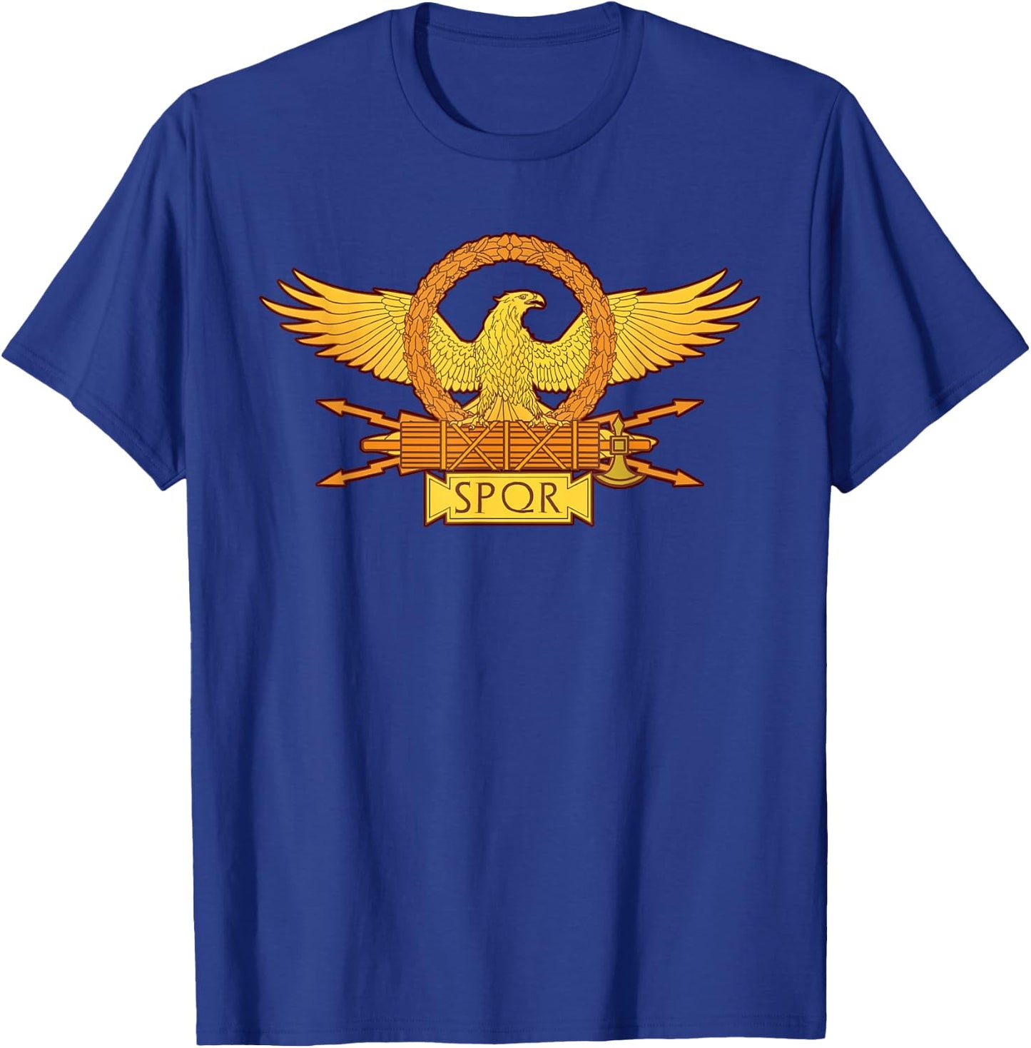 SPQR Roman Eagle Standard - SPQR T-Shirt - T-Shirt | Royal
