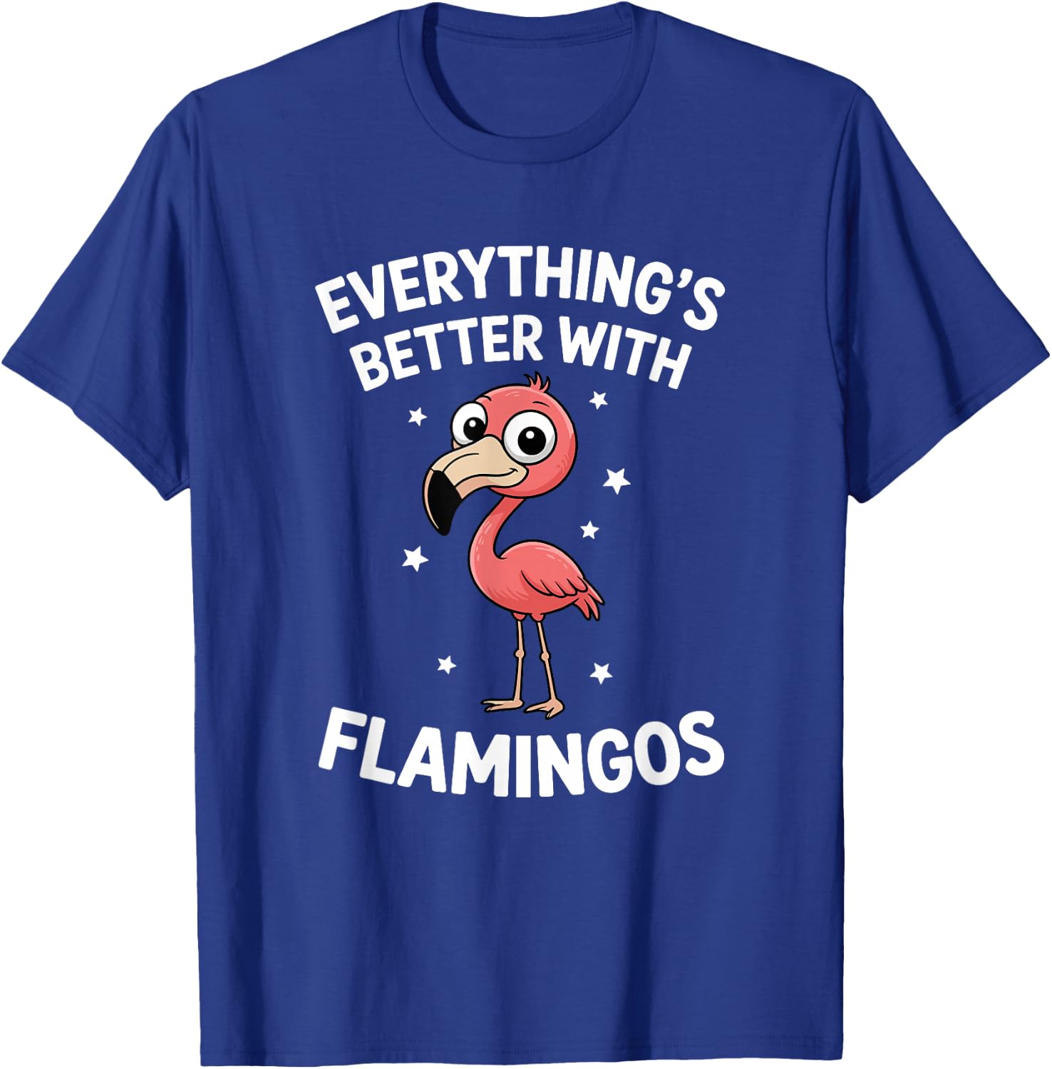 Cute Flamingo Lover Adults or Kids Boys Girls Flamingos T-Shirt - T-Shirt | Royal