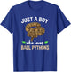 Just A Boy Who Loves Ball Pythons T-Shirt - T-Shirt | Royal