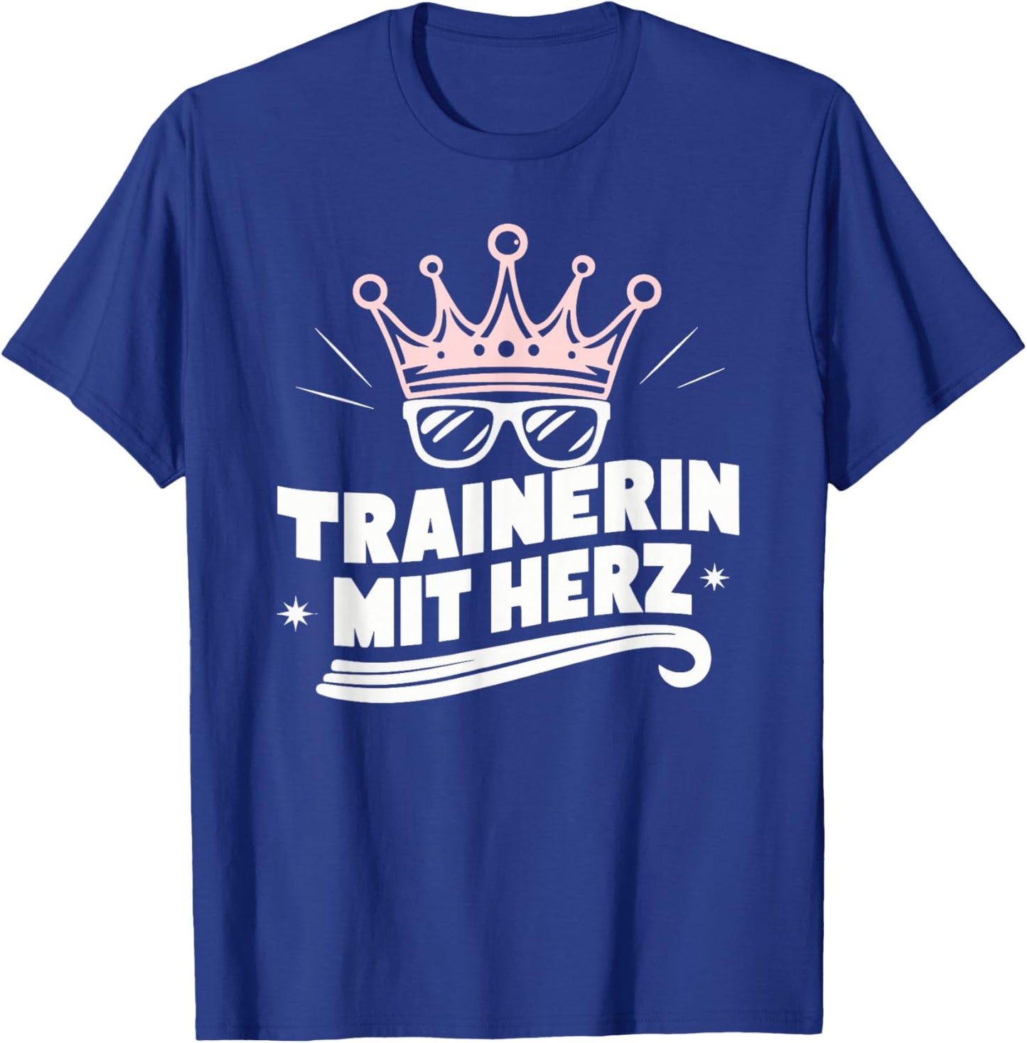 Trainer with Heart - Fitness Dance Football Farewell , black T-Shirt - T-Shirt | Royal