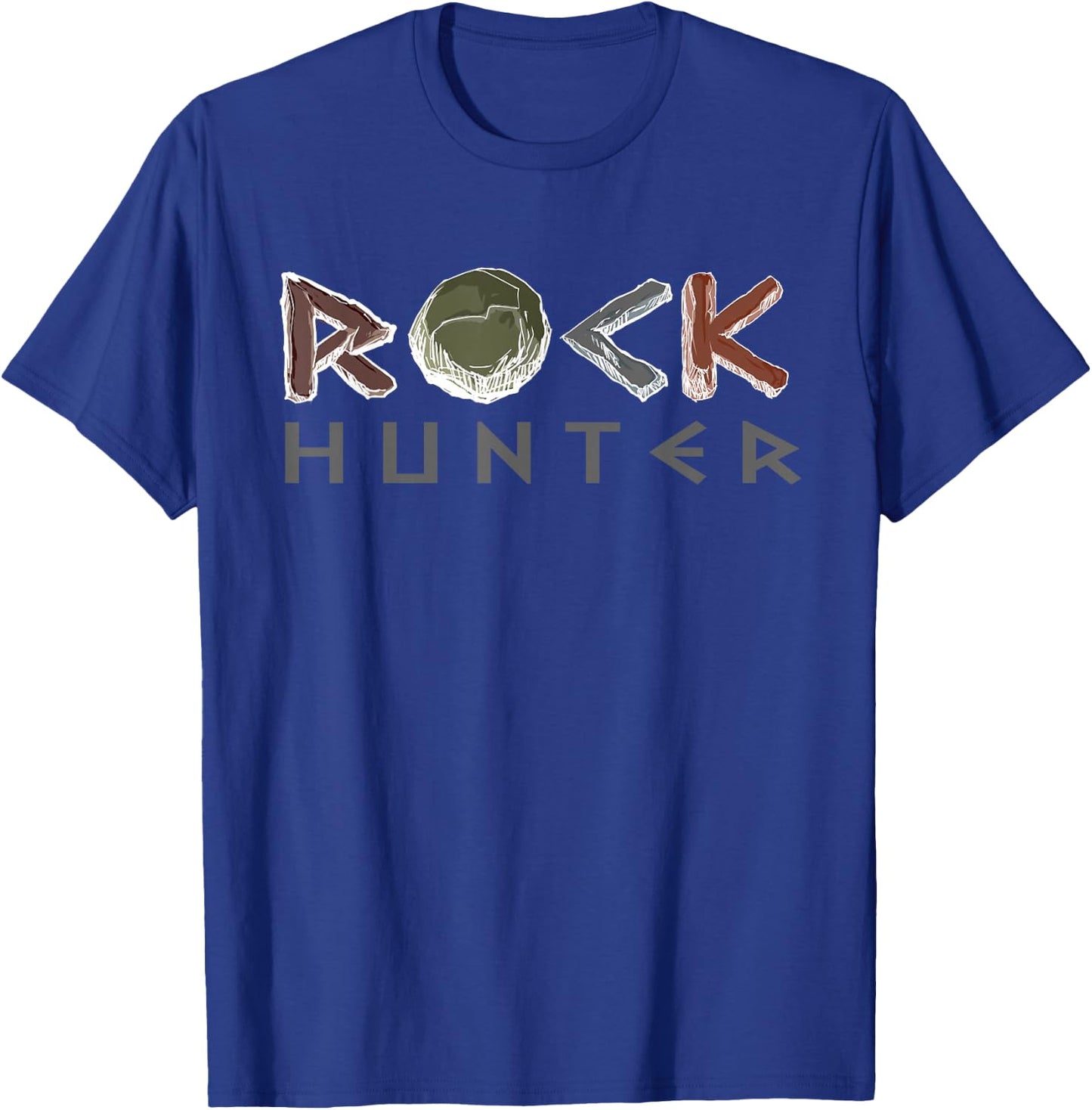 Rock Hunter Funny Rockhounding Petrology Geology Geode Lover T-Shirt - T-Shirt | Royal