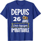 26th Wedding Anniversary 26th Wedding Anniversary for Couple , Black, S T-Shirt - T-Shirt | Royal