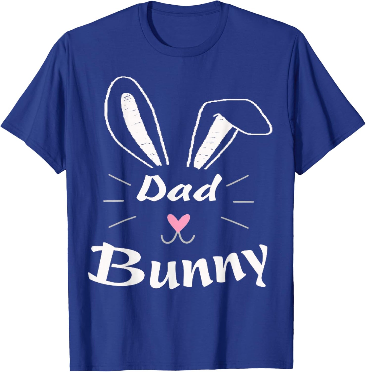 Easter Day Dad Bunny Ear Rabbit Dad Gift Father Day Vintage T-Shirt - T-Shirt | Royal