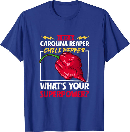 Fiery Courage Attempt - Carolina Reaper T-Shirt - T-Shirt | Royal
