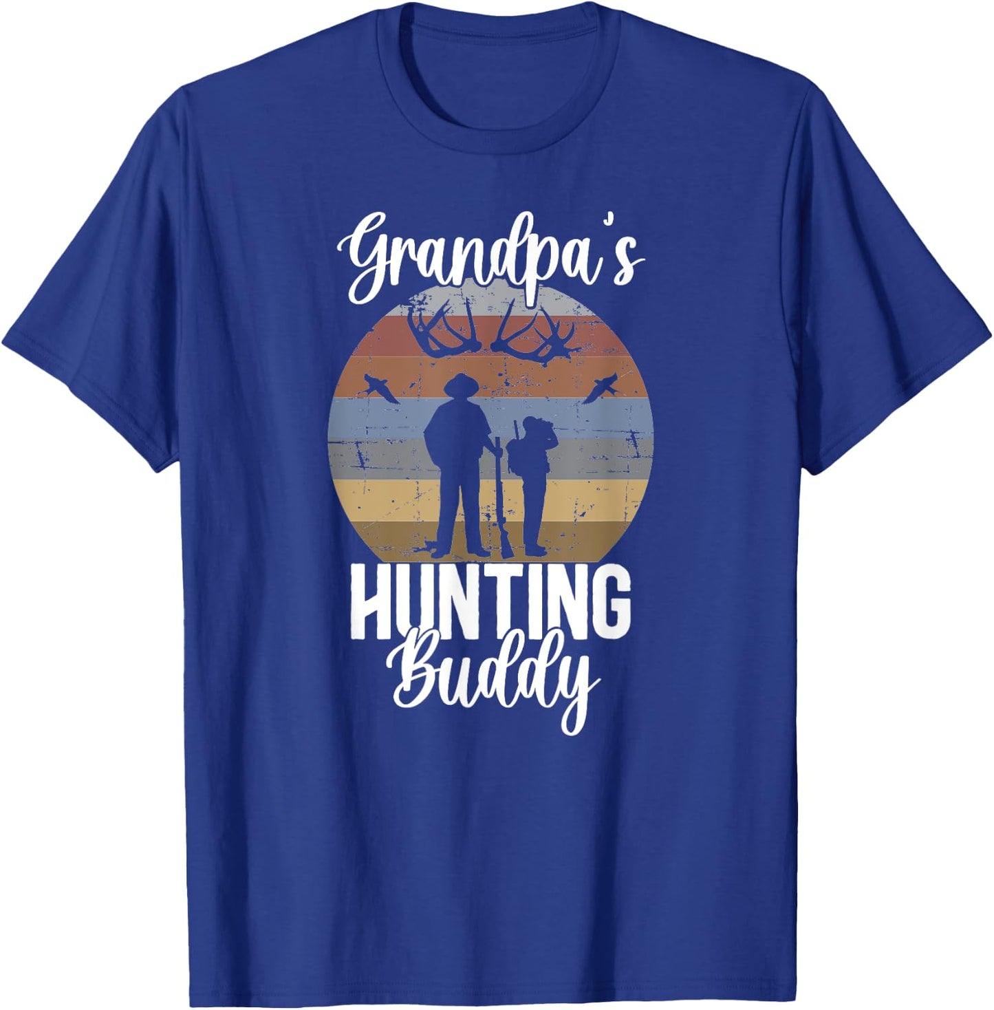 Grandpa's Hunting Buddy Grandson Hunting Buddies T-Shirt - T-Shirt | Royal