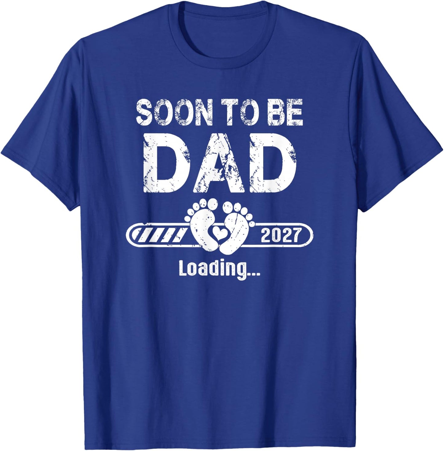 Soon to be Dad est. 2027 New Daddy Fathers Day T-Shirt - T-Shirt | Royal