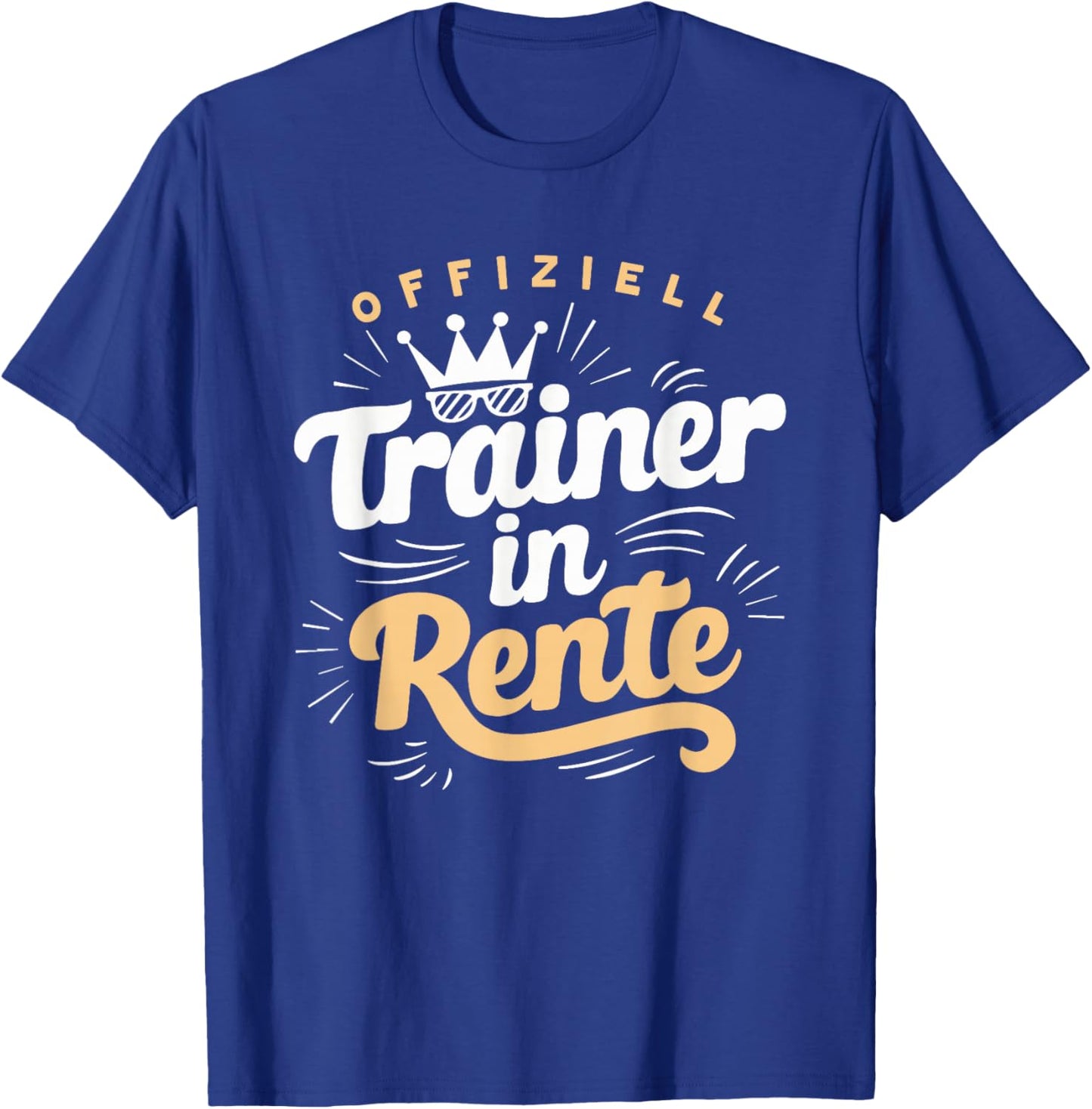 Trainer in Rente - Abschied Ruhestand Lustig Fitness T-Shirt - T-Shirt | Royal