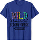 Kids Wild About 2nd Grade Girls First Day of Second Grade T-Shirt - T-Shirt | Royal