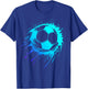 Blue Football Player Men's Football Boys Football , black T-Shirt - T-Shirt | Royal