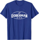 Doberman Pinscher Dog Dad Silhouette Fur Dog Papa Dog Lover T-Shirt - T-Shirt | Royal