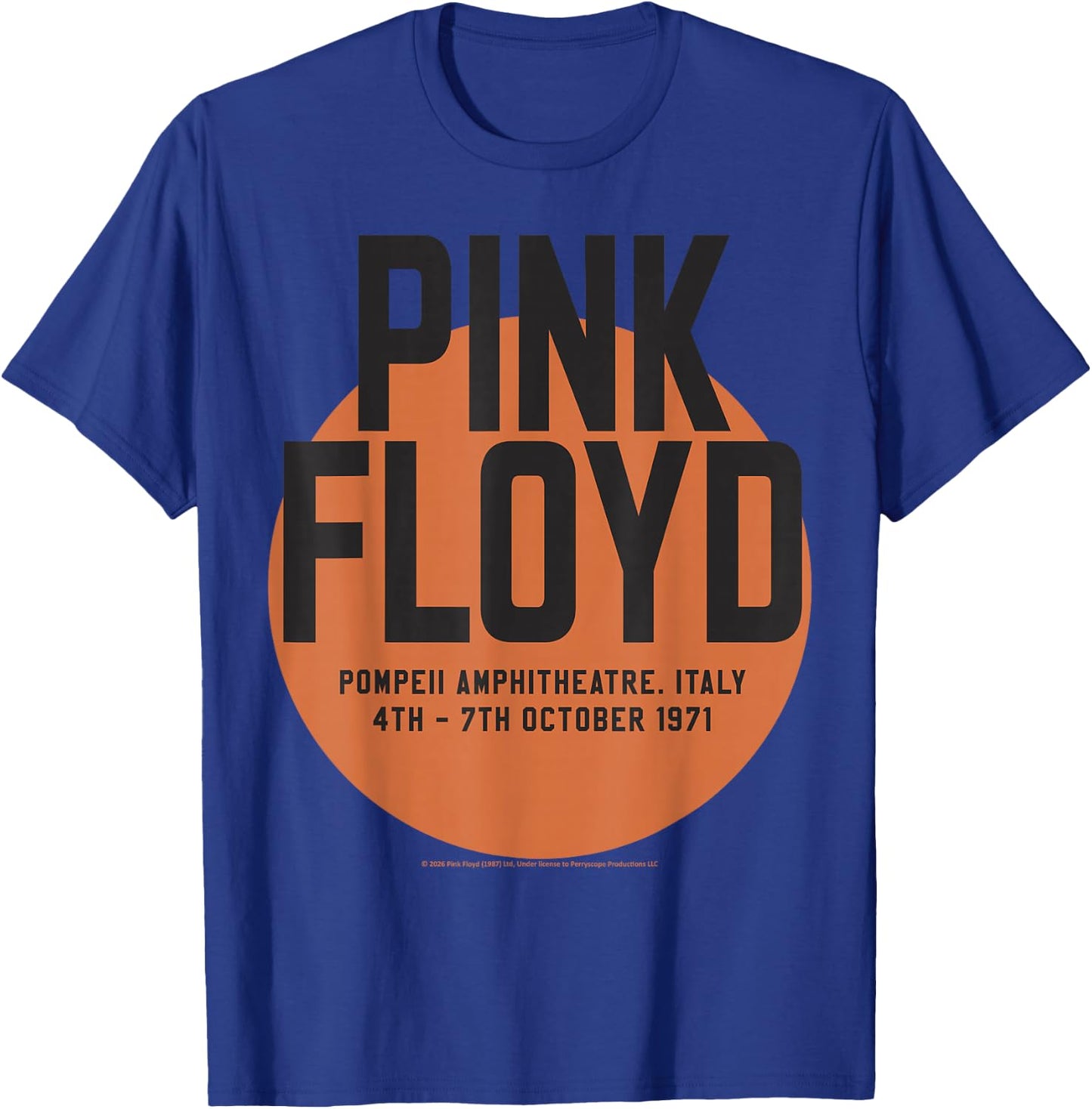 Pink Floyd Pompeii Amphitheatre Italy 4th 7th October 1971 T-Shirt - T-Shirt | Royal