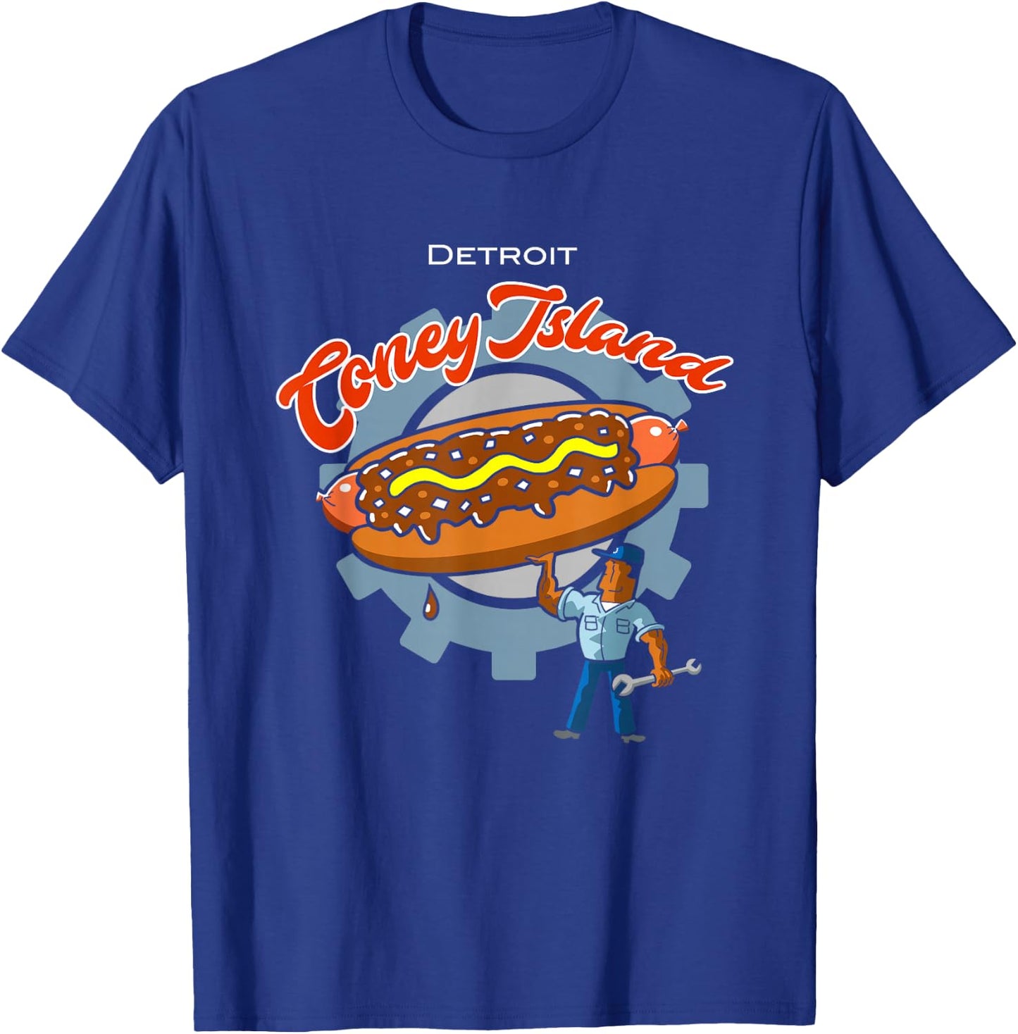Detroit Pride Coney Island Hot Dog Women T-Shirt - T-Shirt | Royal