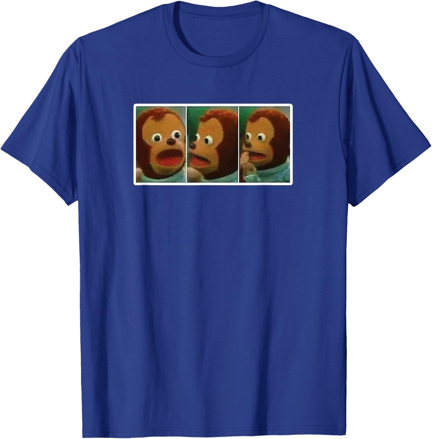 Surprised Monkey Puppet Meme T-Shirt - T-Shirt | Royal