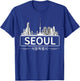 Seoul, South Korea Skyline Cityscape T-Shirt - T-Shirt | Royal