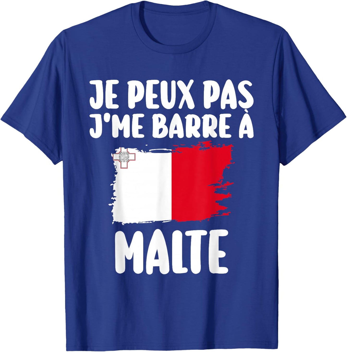 J'Peux Pas J'Me Barre à Malta Travel Gift , Black, S T-Shirt - T-Shirt | Royal