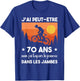 70 Years Birthday Bike Vintage Humor Cycling , Black, S T-Shirt - T-Shirt | Royal