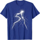 LIGHTNING Thunder Lightning Bolt Storm Strikes T-Shirt - T-Shirt | Royal