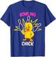 Bowling Chick Funny Chicken Sports Athlete T-Shirt - T-Shirt | Royal