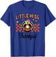 Thanksgiving Cute Thankful Turkey Toddler Little Girls Kids T-Shirt - T-Shirt | Royal