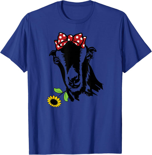 Lamancha Goat Sunflower Lamancha Goat Mama T-Shirt - T-Shirt | Royal