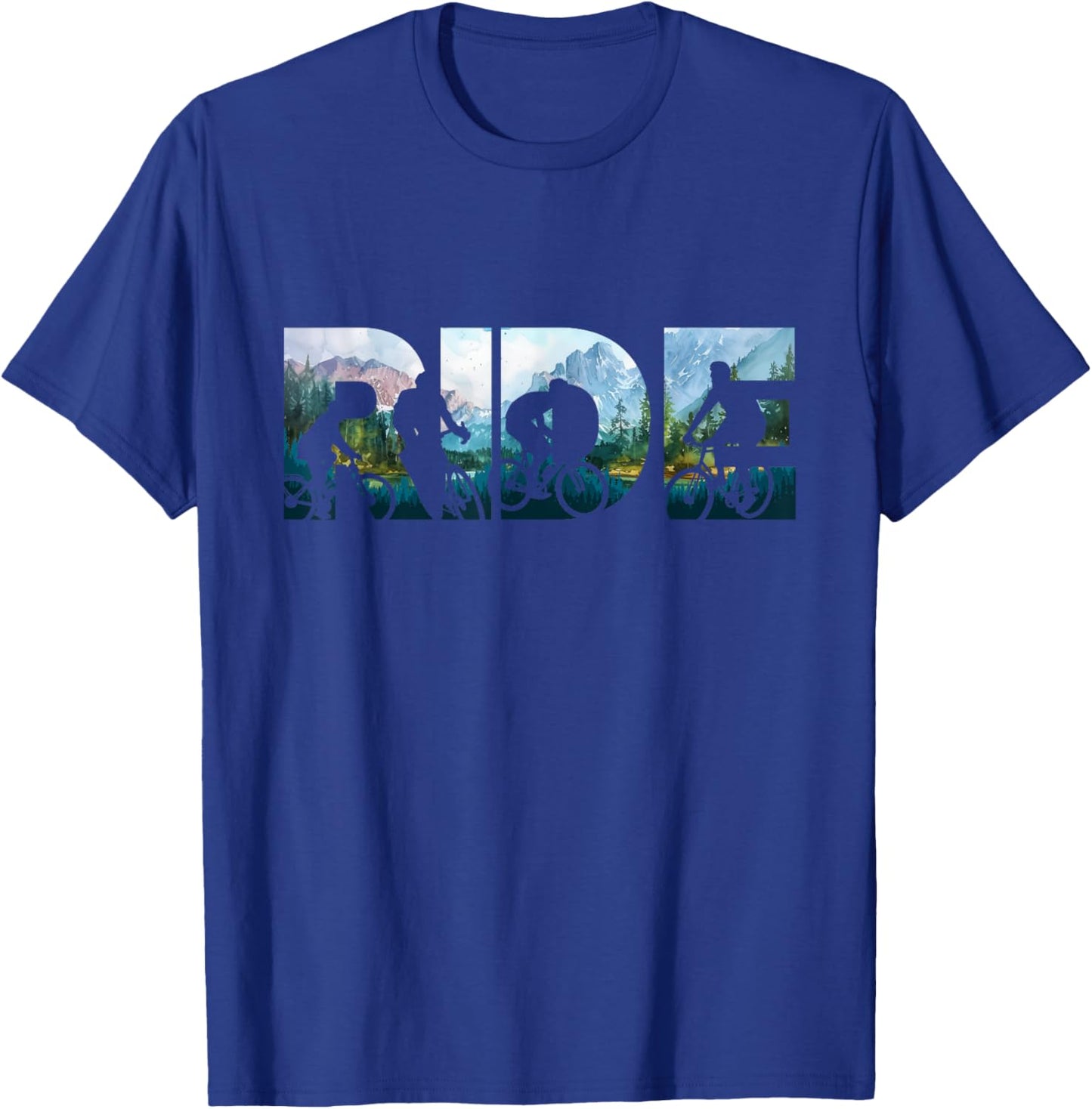 Mountain Bicycle Ride Shirt Cool MTB Downhill Mountain Biker T-Shirt - T-Shirt | Royal