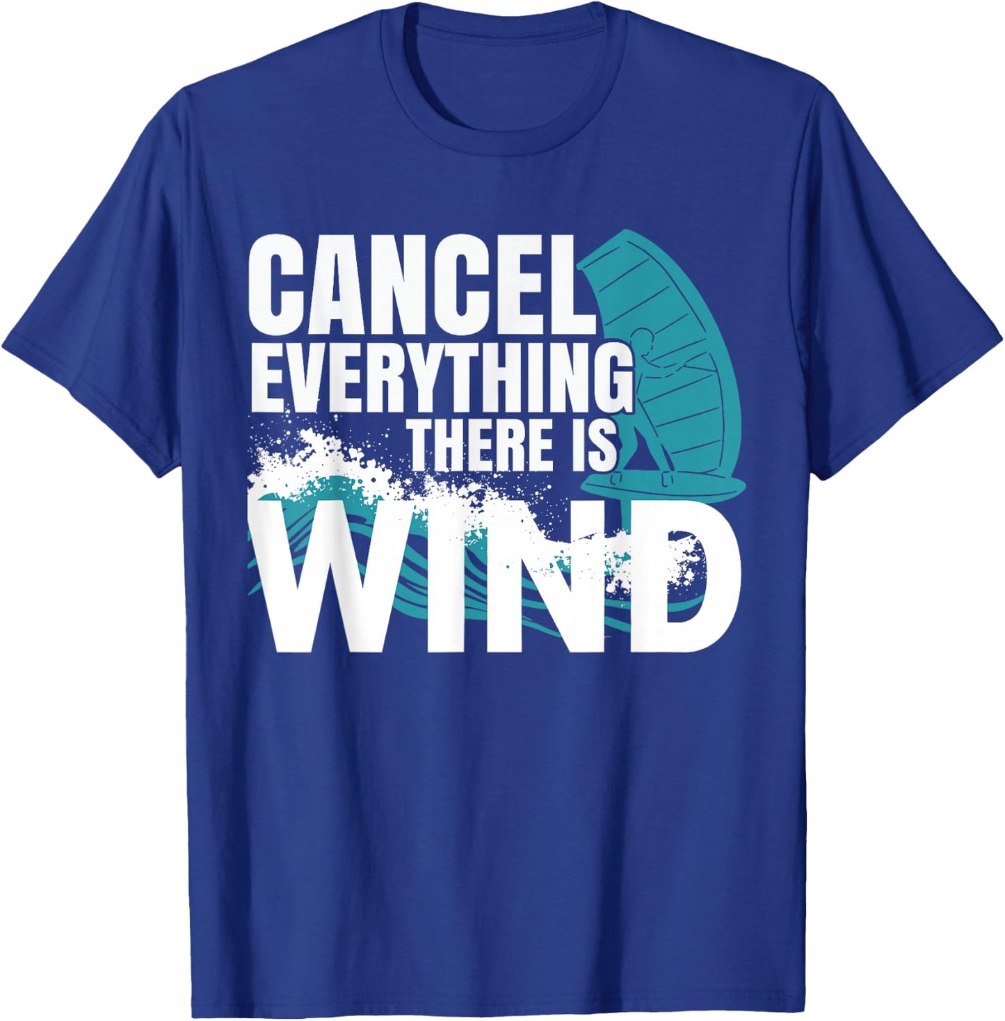 Wing Foil Wingboard , Black, S T-Shirt - T-Shirt | Royal