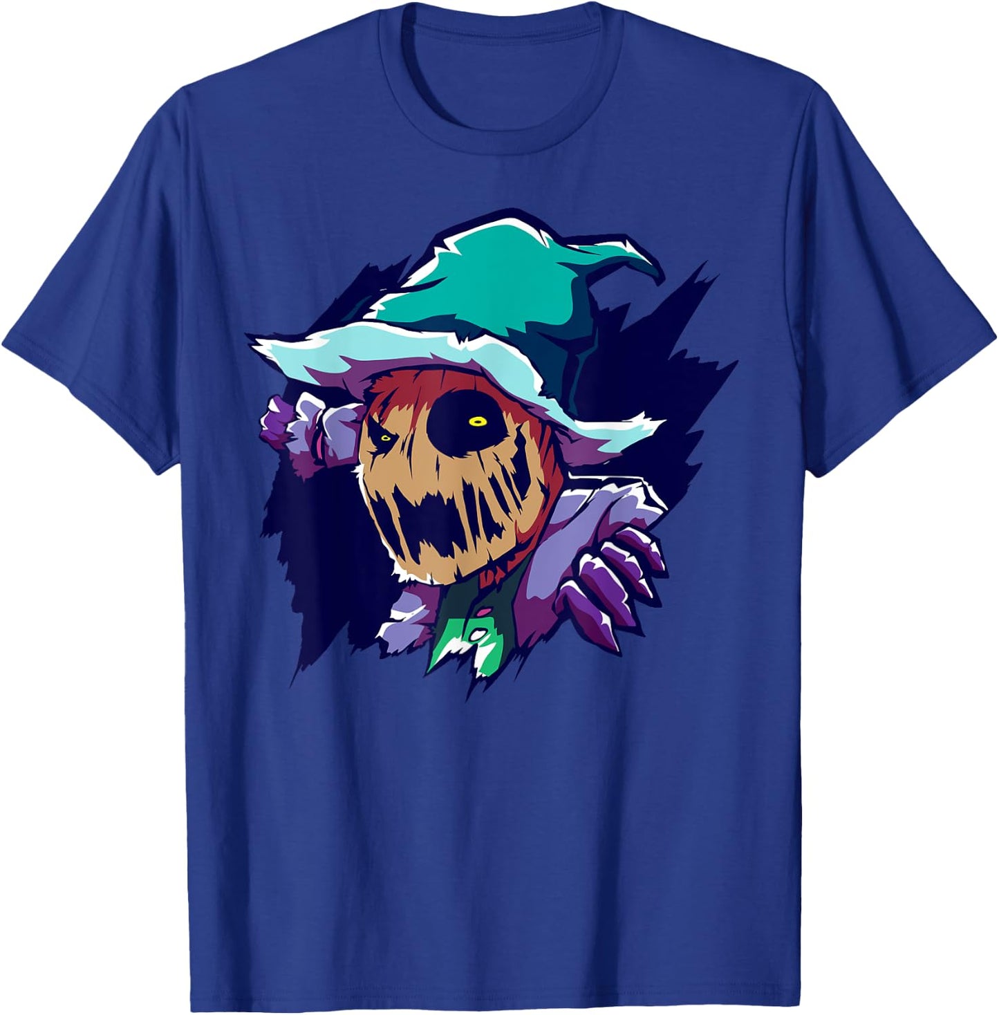 Scarecrow T Shirt Halloween Costume Farmer Farm Ranch T-Shirt - T-Shirt | Royal