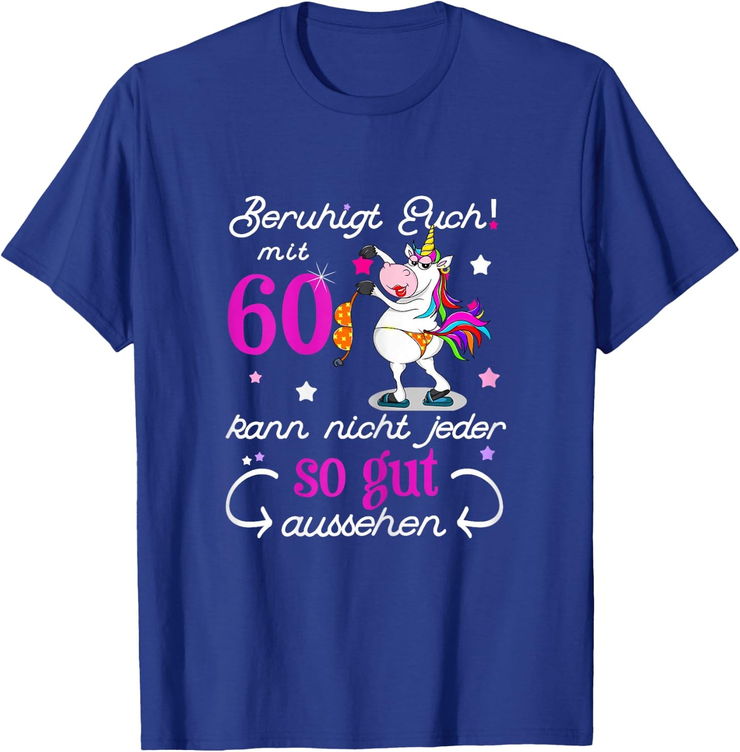 Women's 60th Birthday Vintage 1964 60 Years Gift Woman , black T-Shirt - T-Shirt | Royal