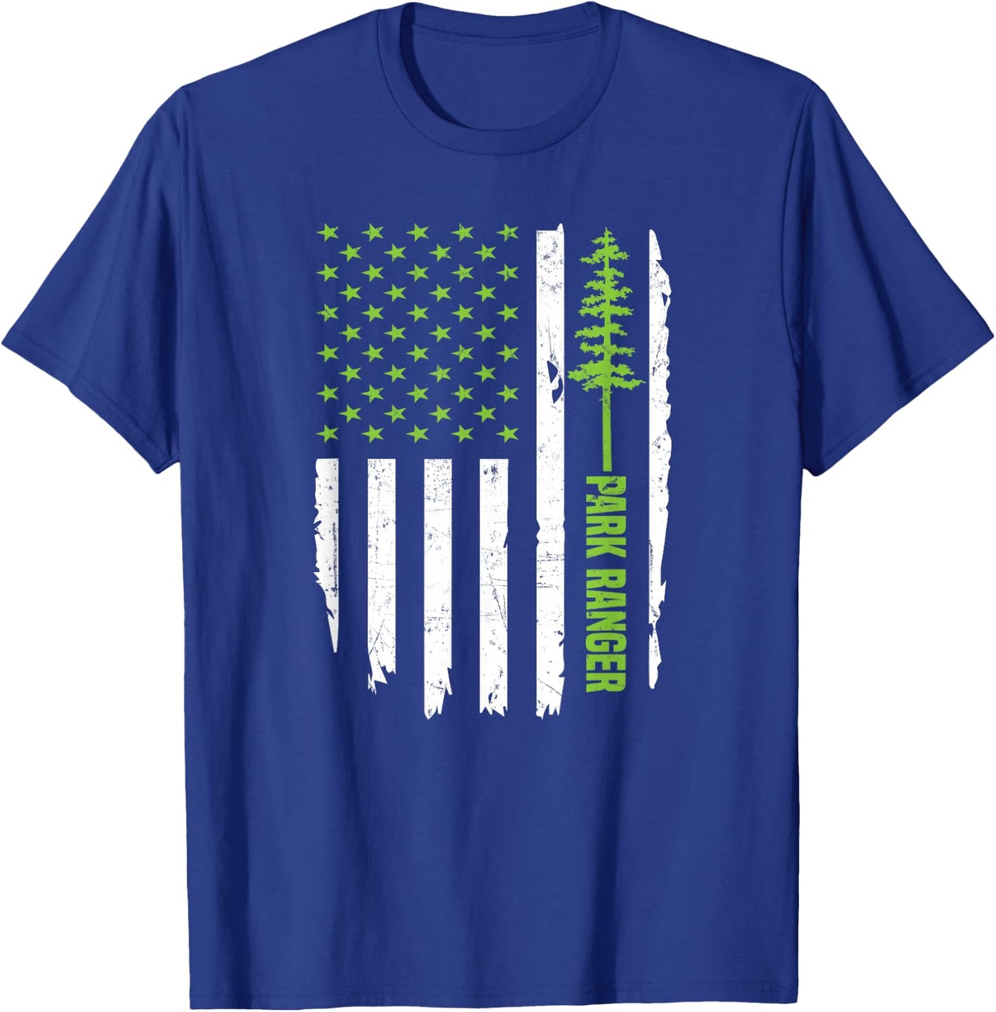 USA Flag Park Ranger T-Shirt - T-Shirt | Royal