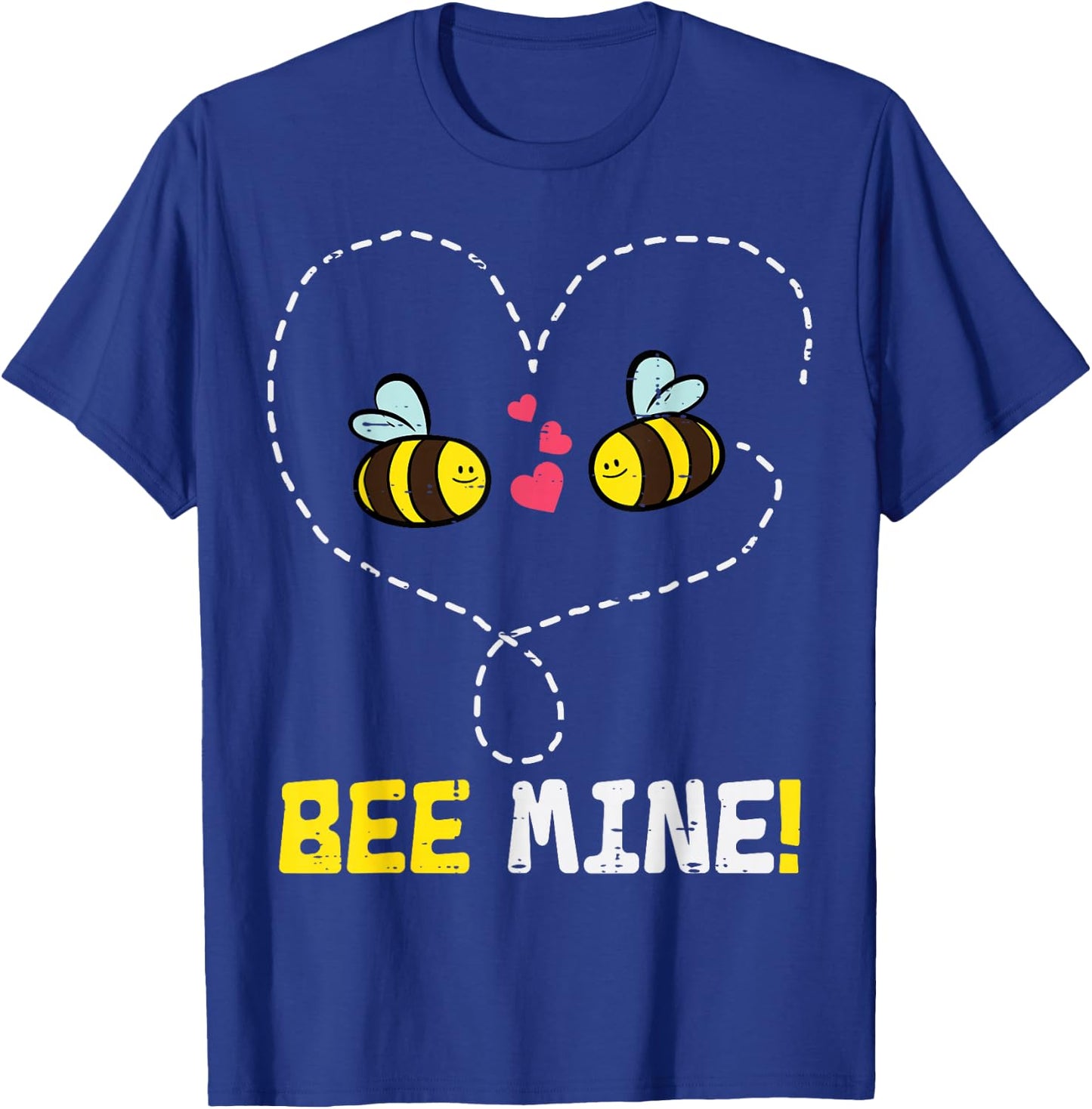 Valentines Day Bee Mine Cute Couple Beekeeper Men Women Kids T-Shirt - T-Shirt | Royal