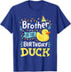 Kids Birthday Duck Crew Gear Brother Of The Birthday Duck Boy Rubber Duck Bday Family T-Shirt - T-Shirt | Royal