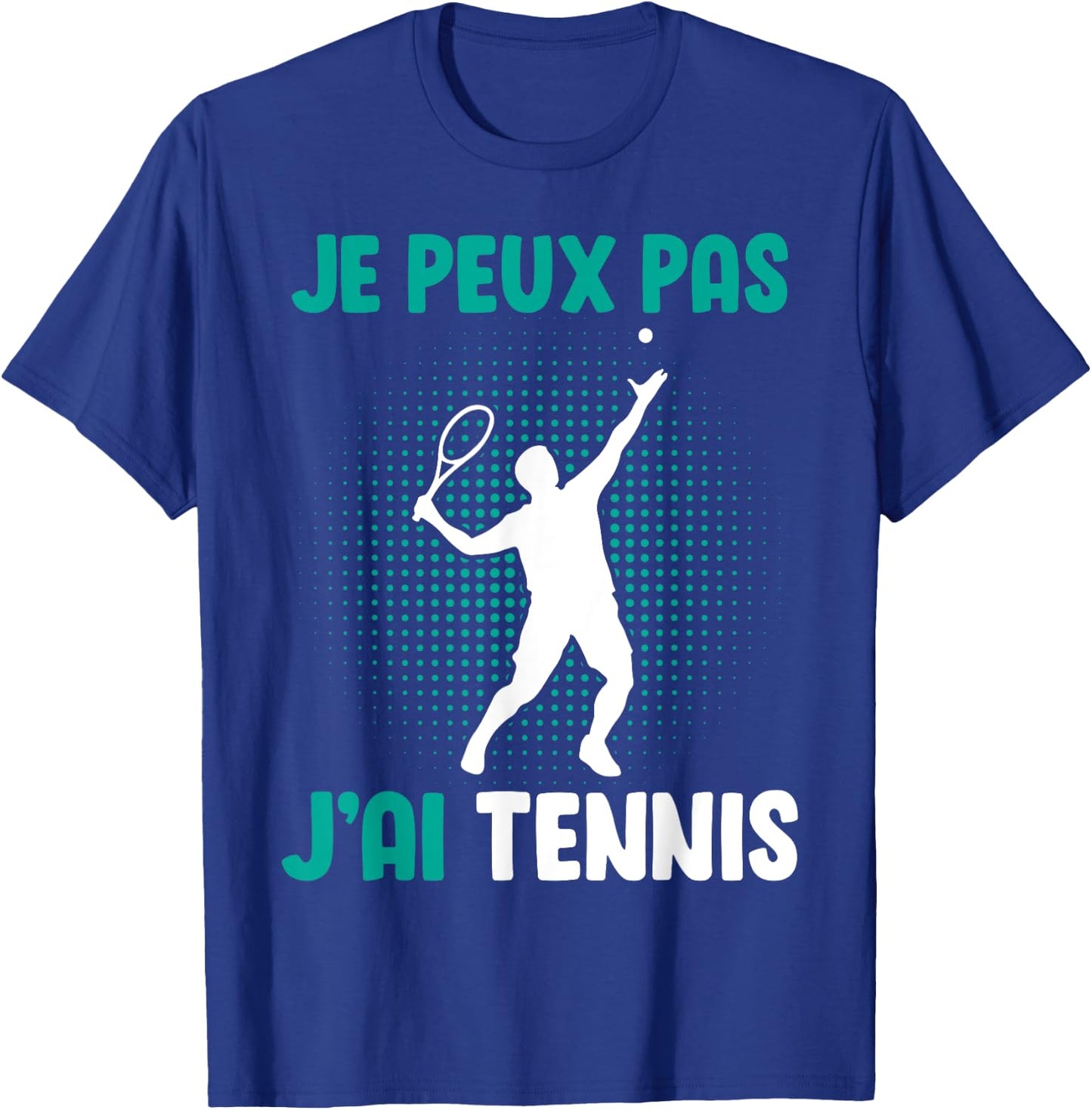 Je Peux Pas J'Ai Tennis For Boys Man , Black, S T-Shirt - T-Shirt | Royal
