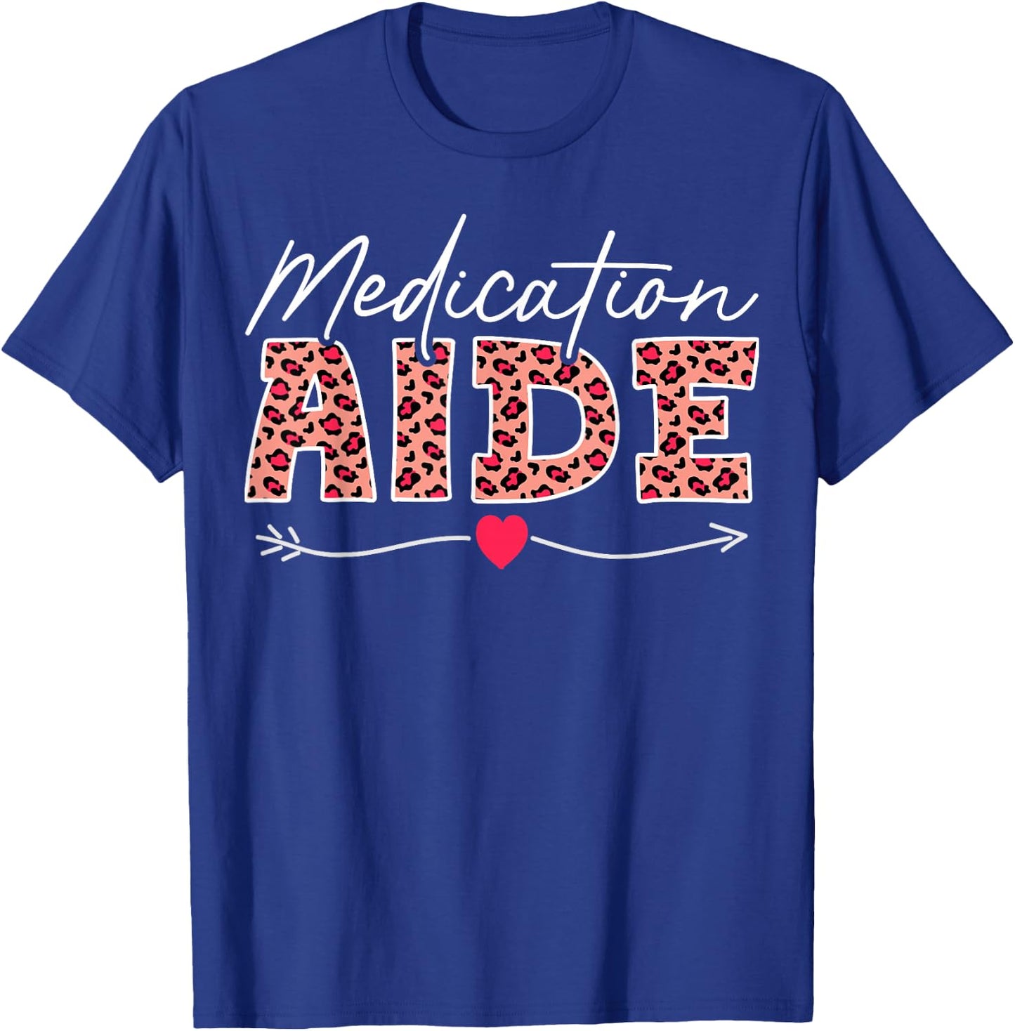 Medication Aide Leopard T-Shirt - T-Shirt | Royal