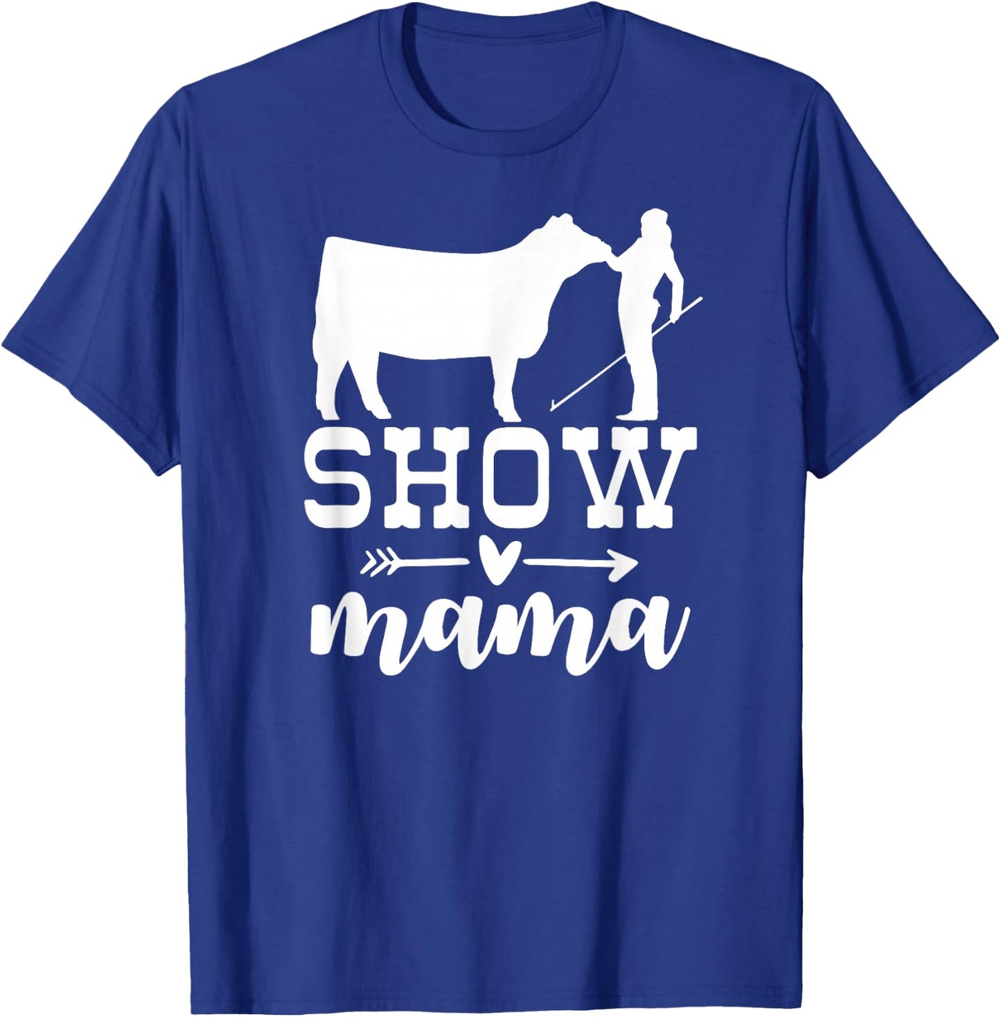 Show Cattle Life Show Cow Mom, Beef Mom - Women's Black Small Regular Fit Cotton Polyester Novelty T-Shirt - T-Shirt | Royal