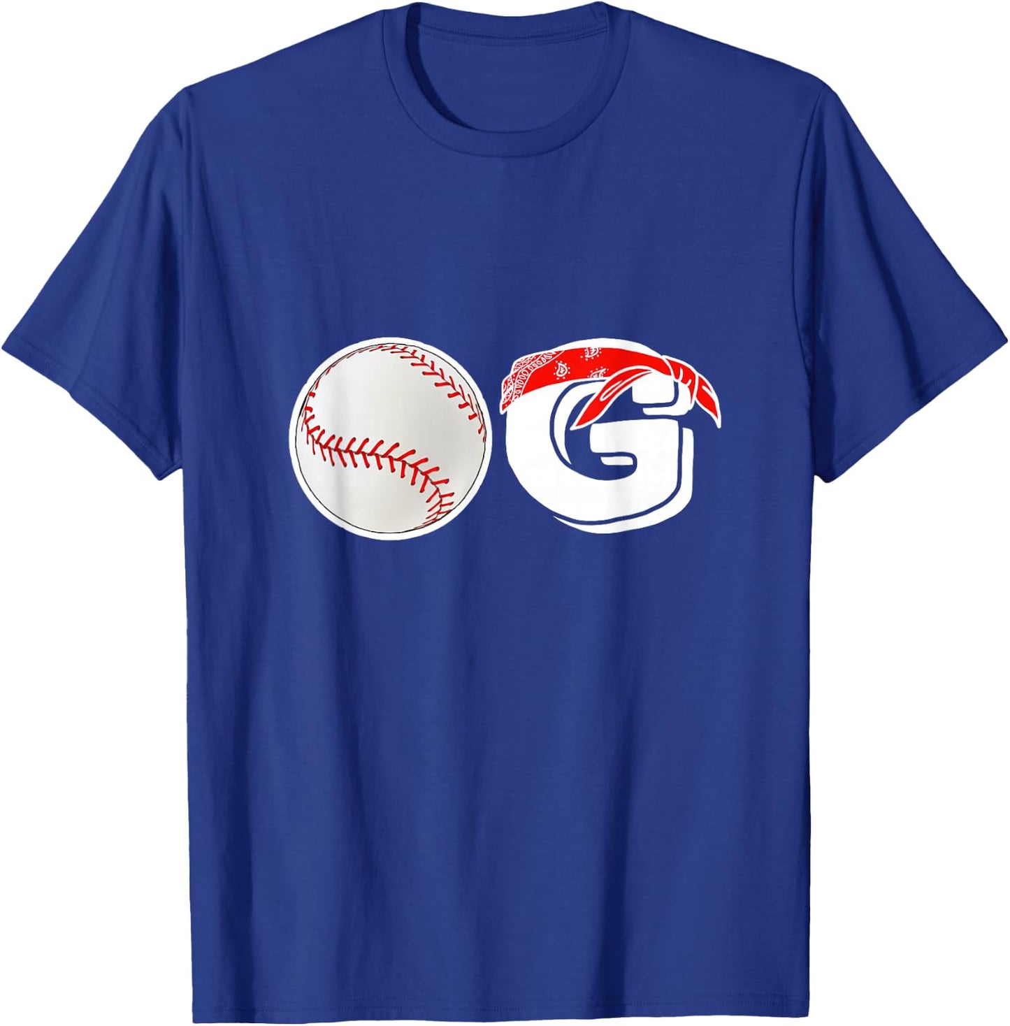 Funny Baseball Dad Coach Men Baseball OG Old School Baller T-Shirt - T-Shirt | Royal