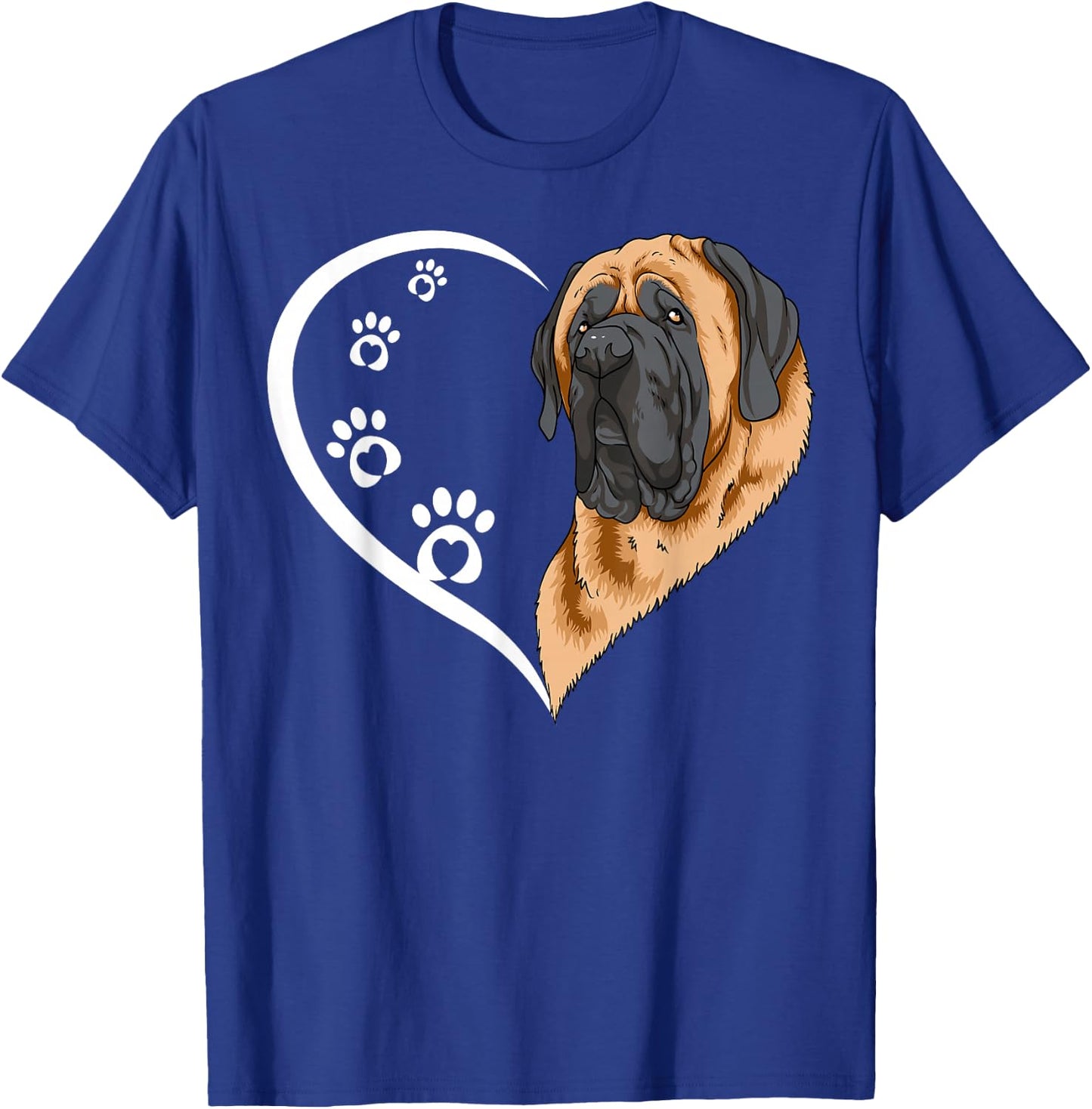 Mastiff Shirts Girls Kids Heart Cute Mastiff T-Shirt - T-Shirt | Royal
