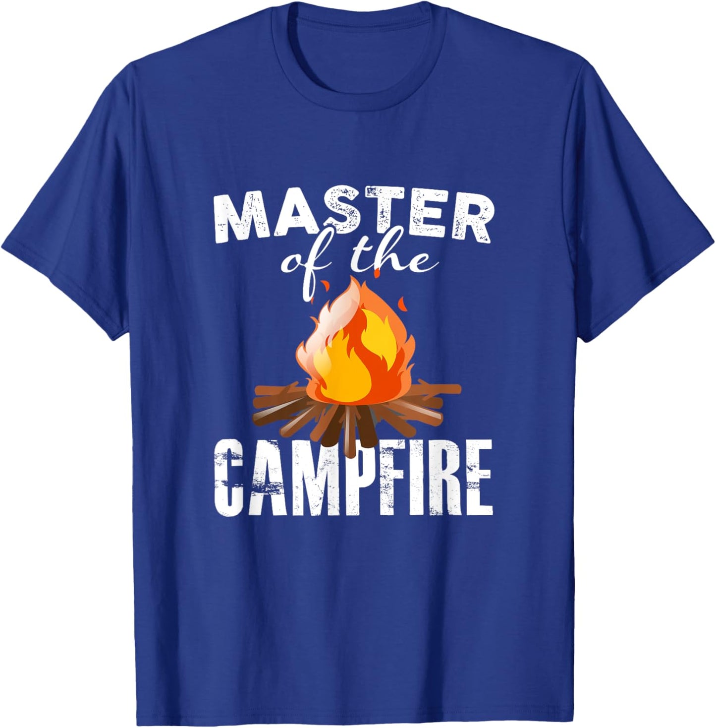 Camping T Shirt Master Of The Campfire Outdoors T-Shirt - T-Shirt | Royal