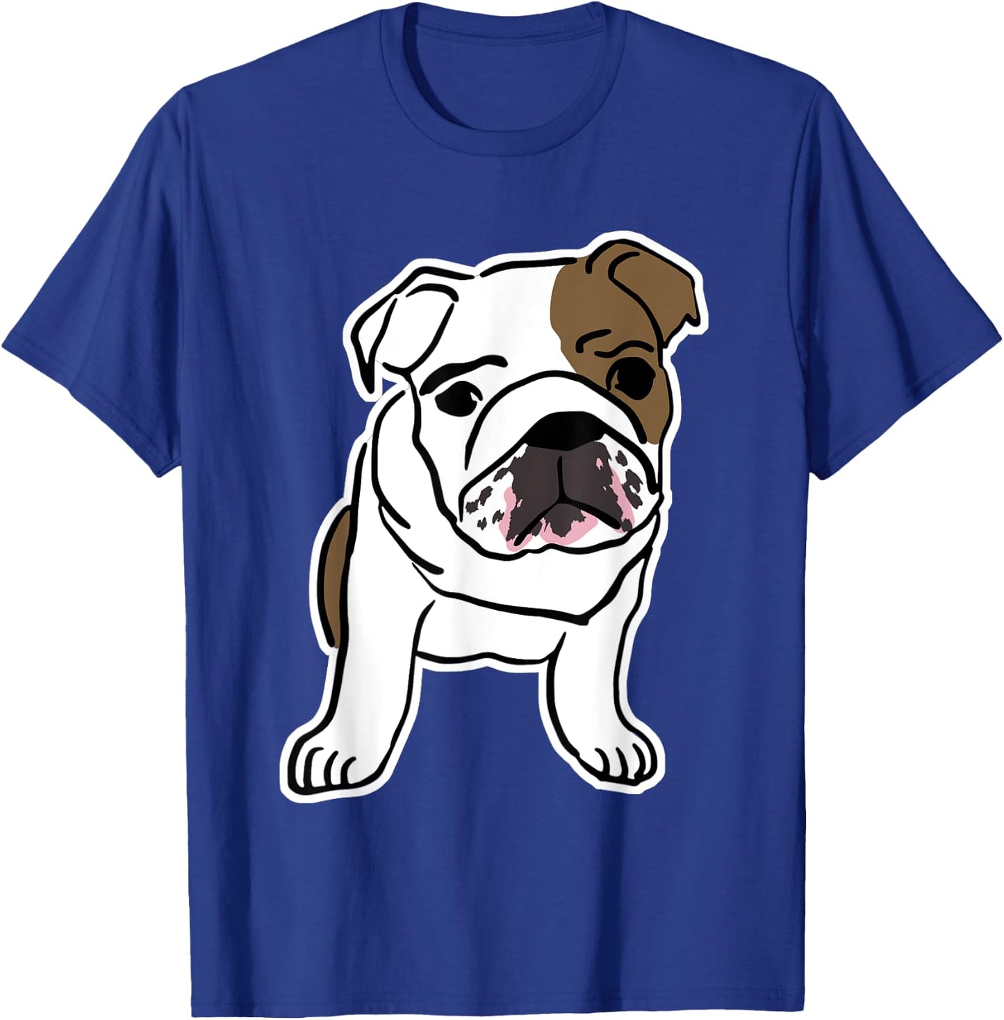 Bulldog Dog Logo T-Shirt - T-Shirt | Royal