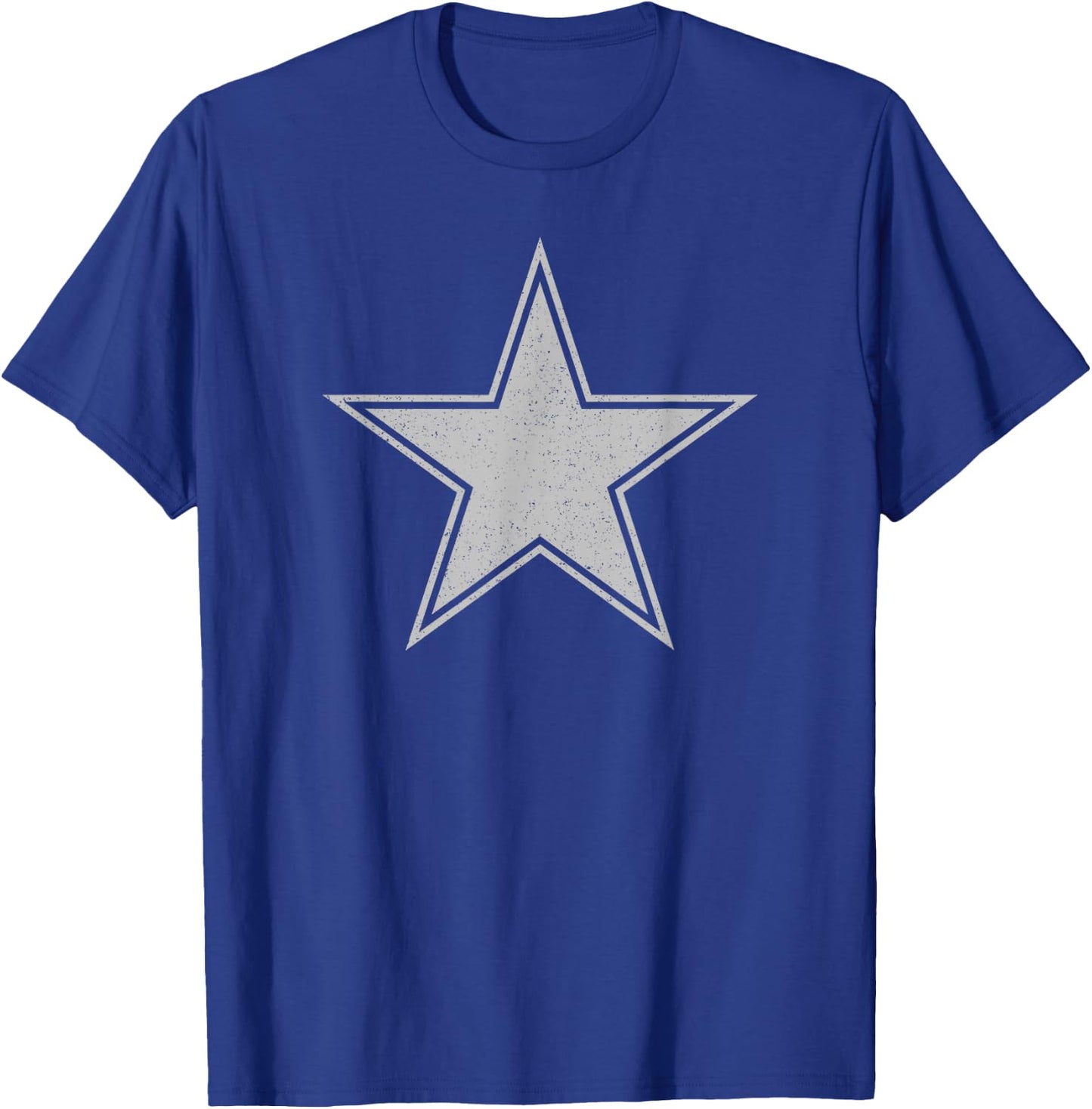 Silver Star on a , black T-Shirt - T-Shirt | Royal