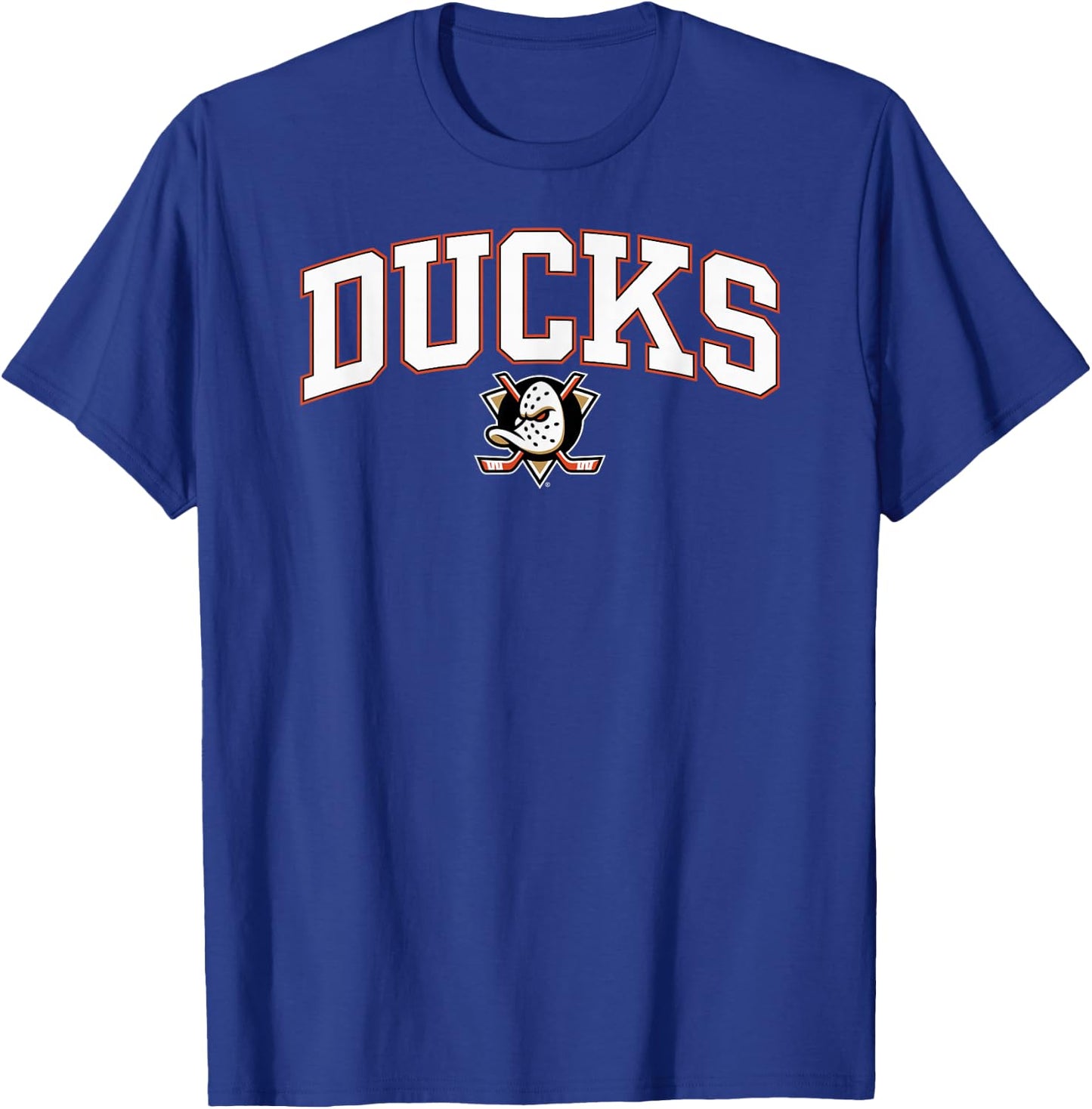 Anaheim Ducks Arch Over Dark Heather NHL Officially Licensed T-Shirt - T-Shirt | Royal