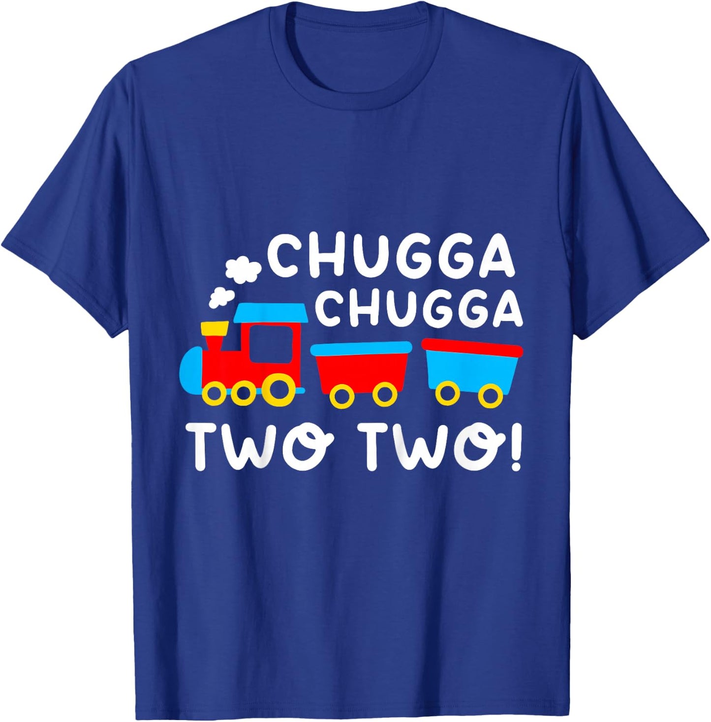 Kids 2nd Birthday Boy Train Chugga Chugga Two Two Toddler T-Shirt - T-Shirt | Royal