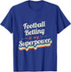 Football Betting is my Superpower Football Betting Vintage T-Shirt - T-Shirt | Royal