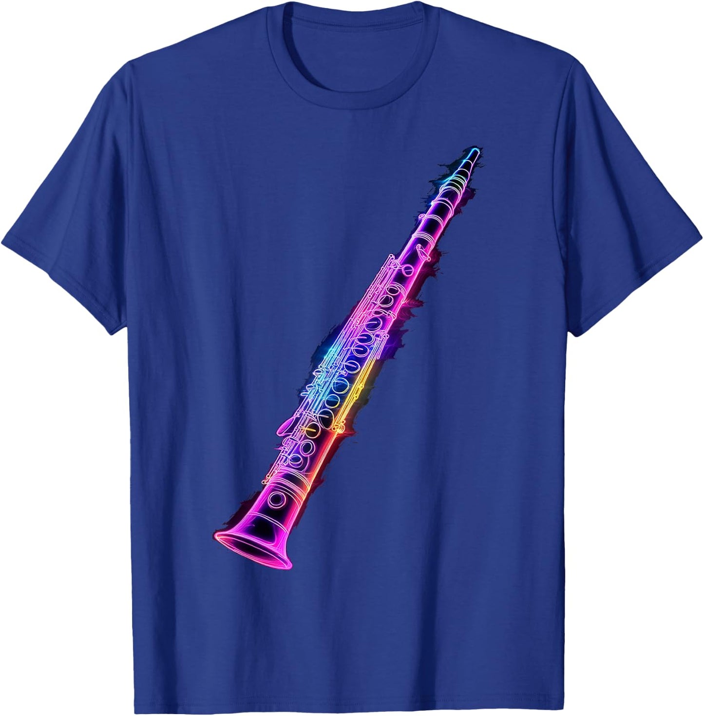 Clarinet Music Instrument Motif Illustration Clarinet T-Shirt - T-Shirt | Royal