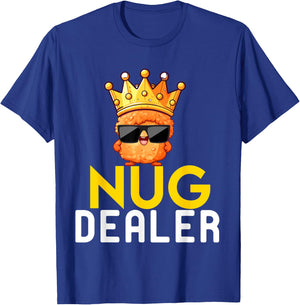 Funny Chicken Nuggets Men Women Kids Nug Dealer Girls Boys T-Shirt - T-Shirt | Royal