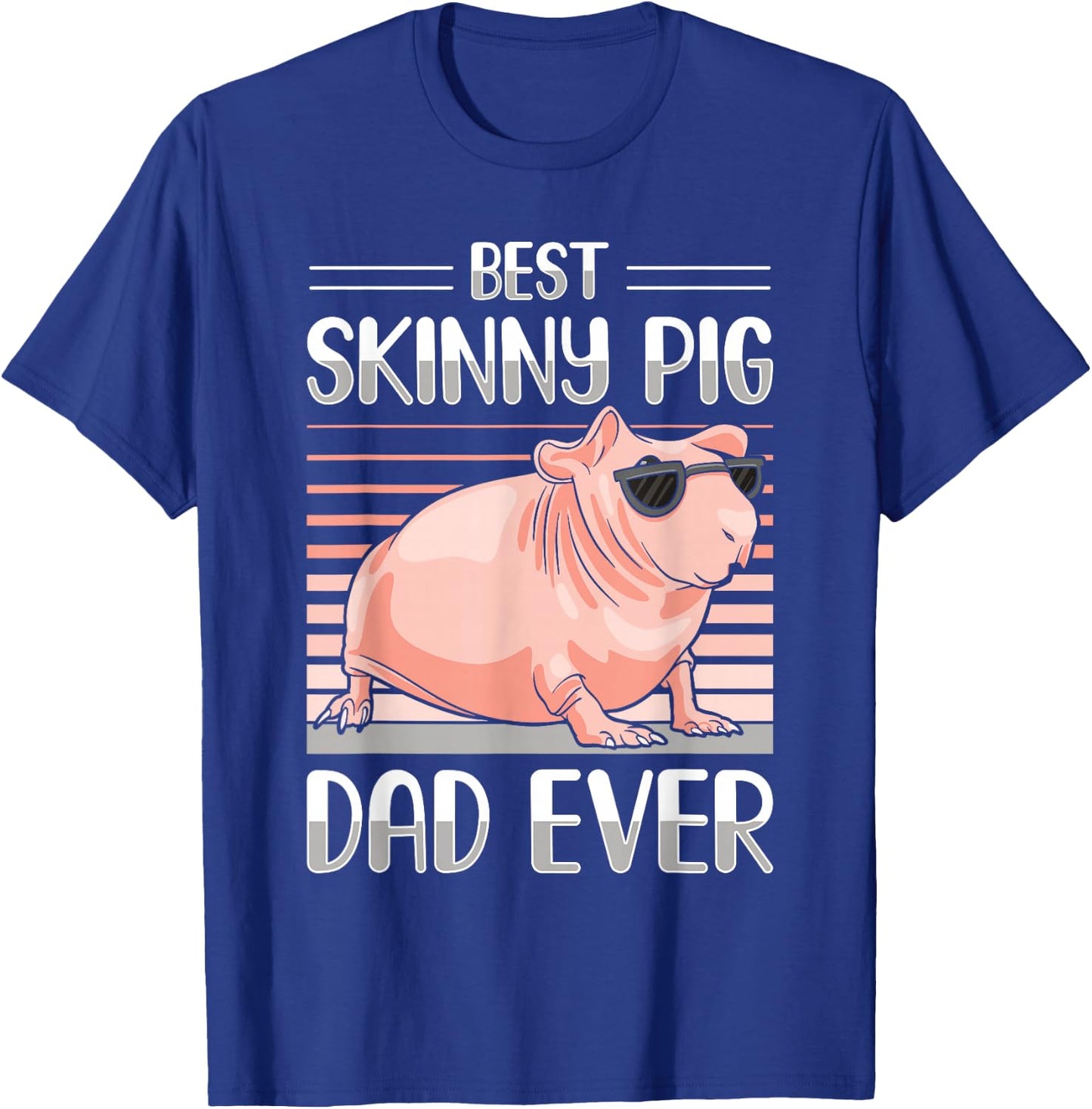 Hairless Guinea Pig Skinny Pig Owner Cavy Rodent Pet T-Shirt - T-Shirt | Royal