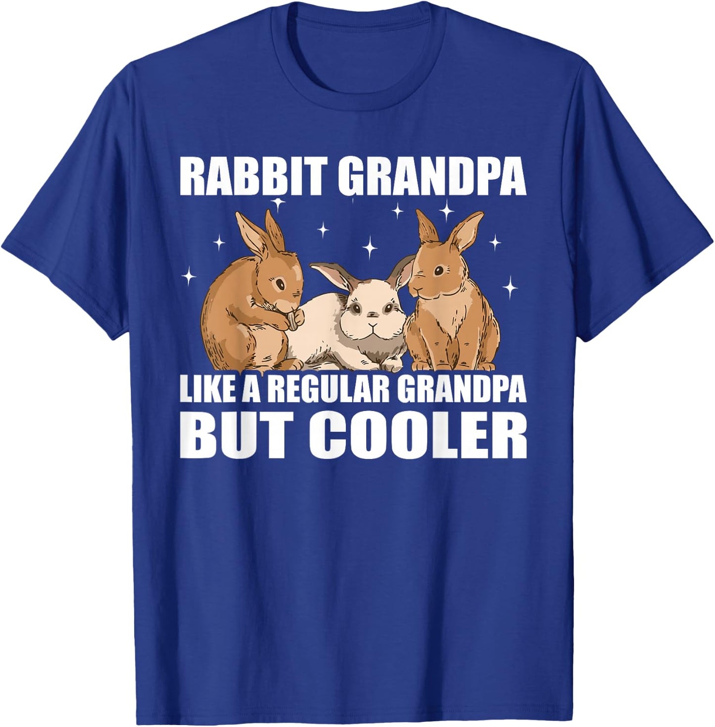 Rabbits Animal Bunny Rabbit Grandpa T-Shirt - T-Shirt | Royal