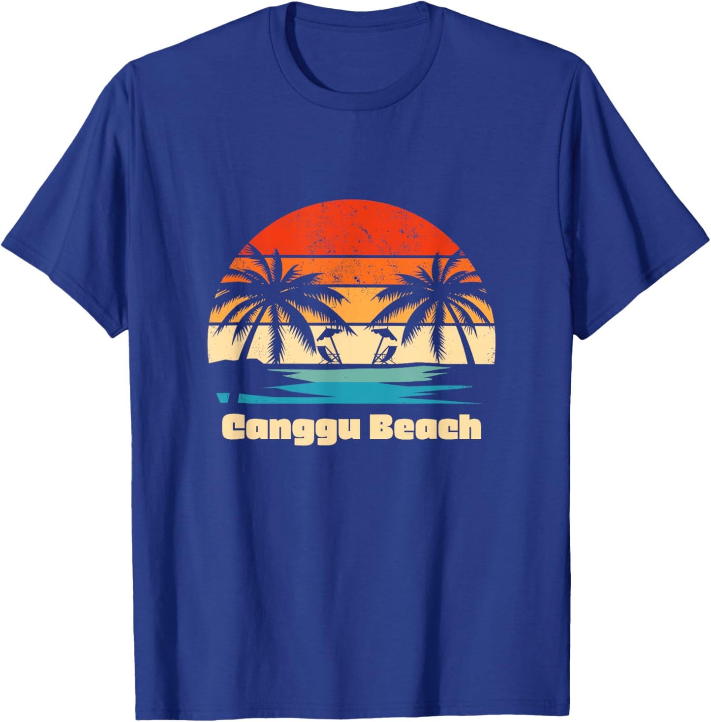 Retro Vintage Surfing Design Canggu Beach Women T-Shirt - T-Shirt | Royal
