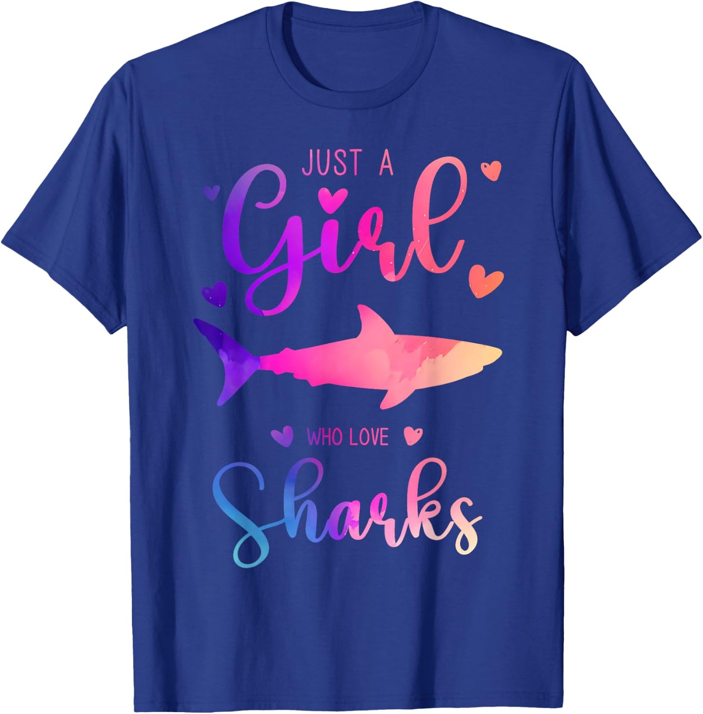 Just a Girl Who Loves Sharks Dress and Kids T-Shirt - T-Shirt | Royal