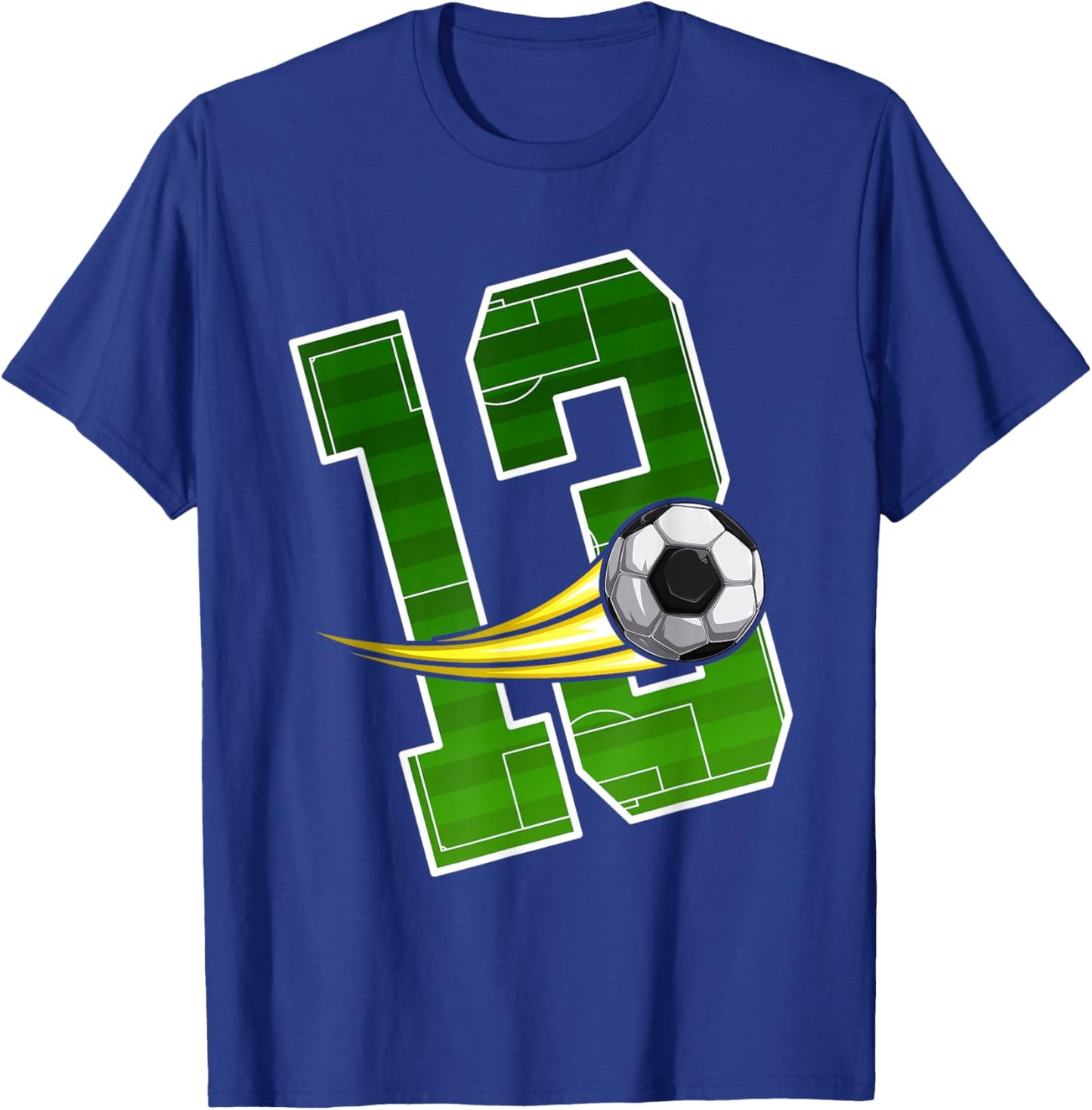 Soccer 13nd Birthday - I'm 13 - Children's Birthday T-Shirt - T-Shirt | Royal